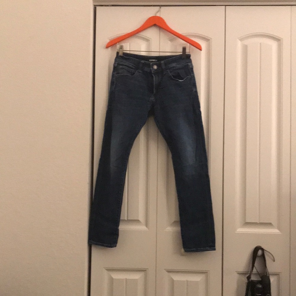 Men's Express Dark Blue Jeans